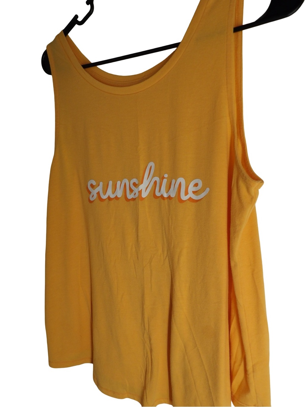 St. John's Bay Yellow Graphic 'sunshine' Tank Top